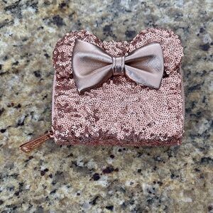Loungefly Rose Gold Sequin Wallet